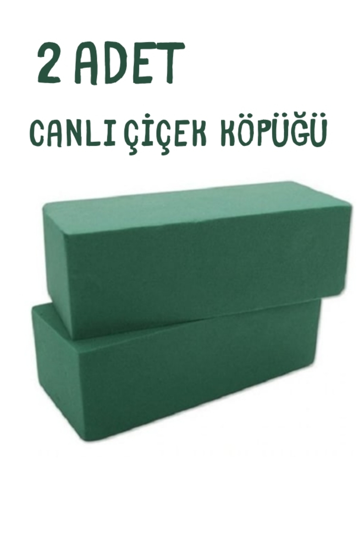 Canlı Çiçek Köpüğü Çiçek Süngeri 2 Adet Canlı Çiçekler İçin Özel Ürün